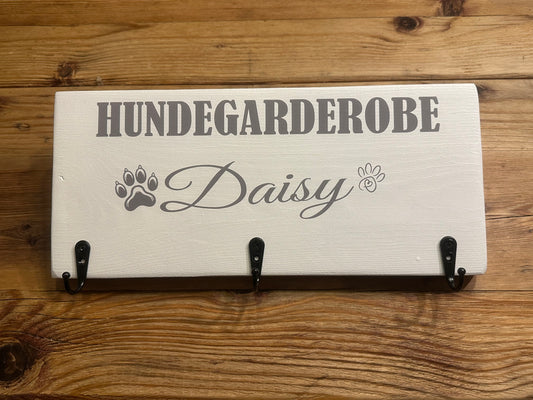 Leinenparkplatz personalisiert, Geschenk für Hundeliebhaber, Hundegarderobe