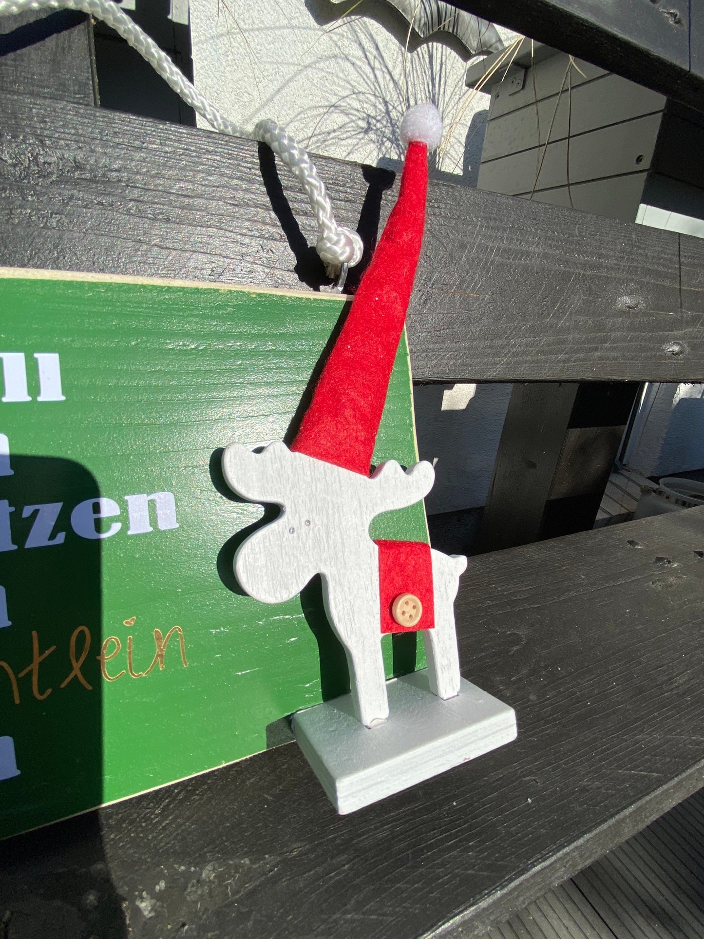 Weihnachtsdeko Holzschild Wandschild Schild Dekoschild Advent Tanne grün Xmas Christmas Manapal