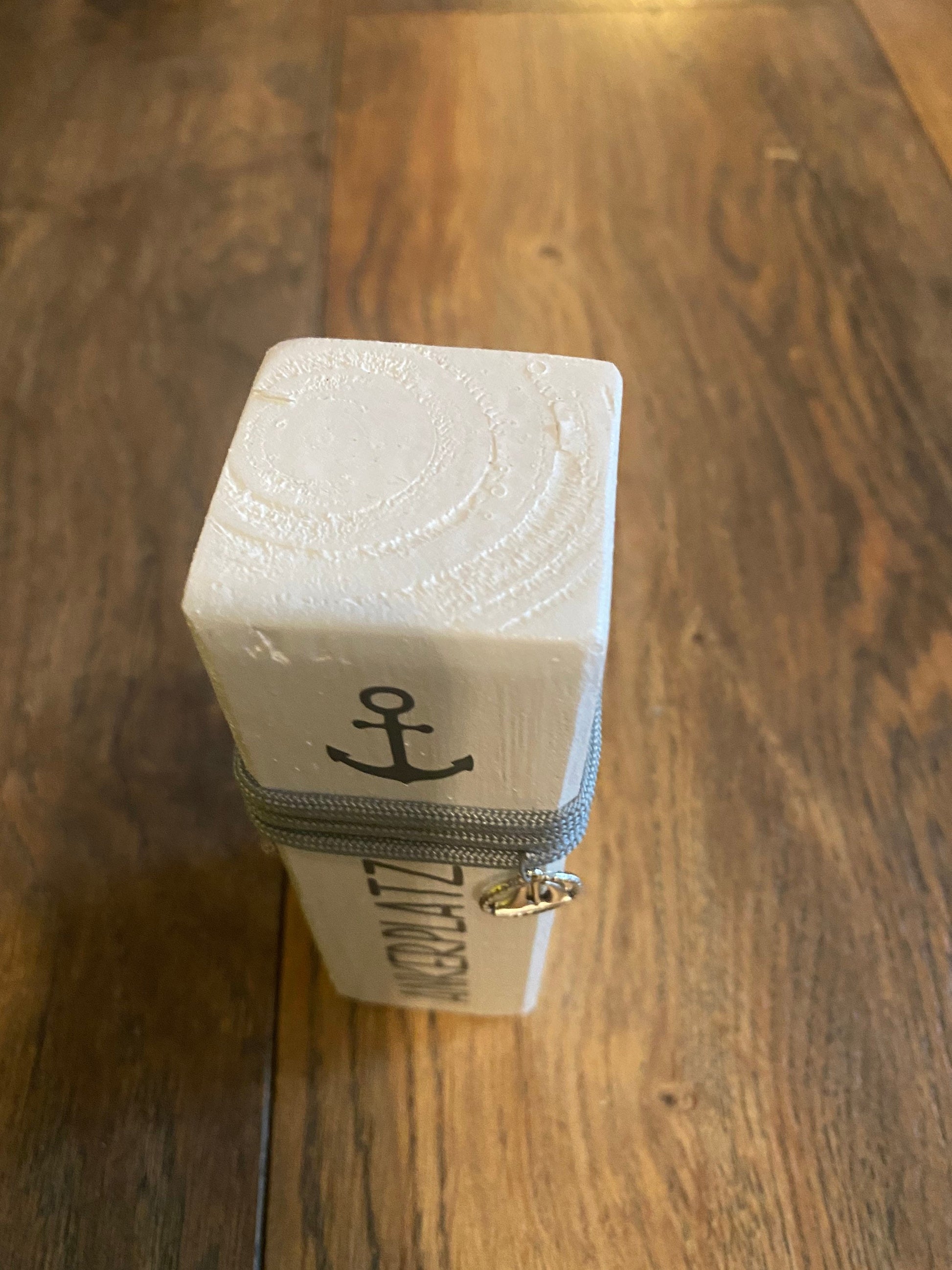 Mini Nautical Wooden Post 15cm Coastal Decor | Personalized Housewarming Gift | Handmade Maritime Column | Rustic Wedding Table Decoration