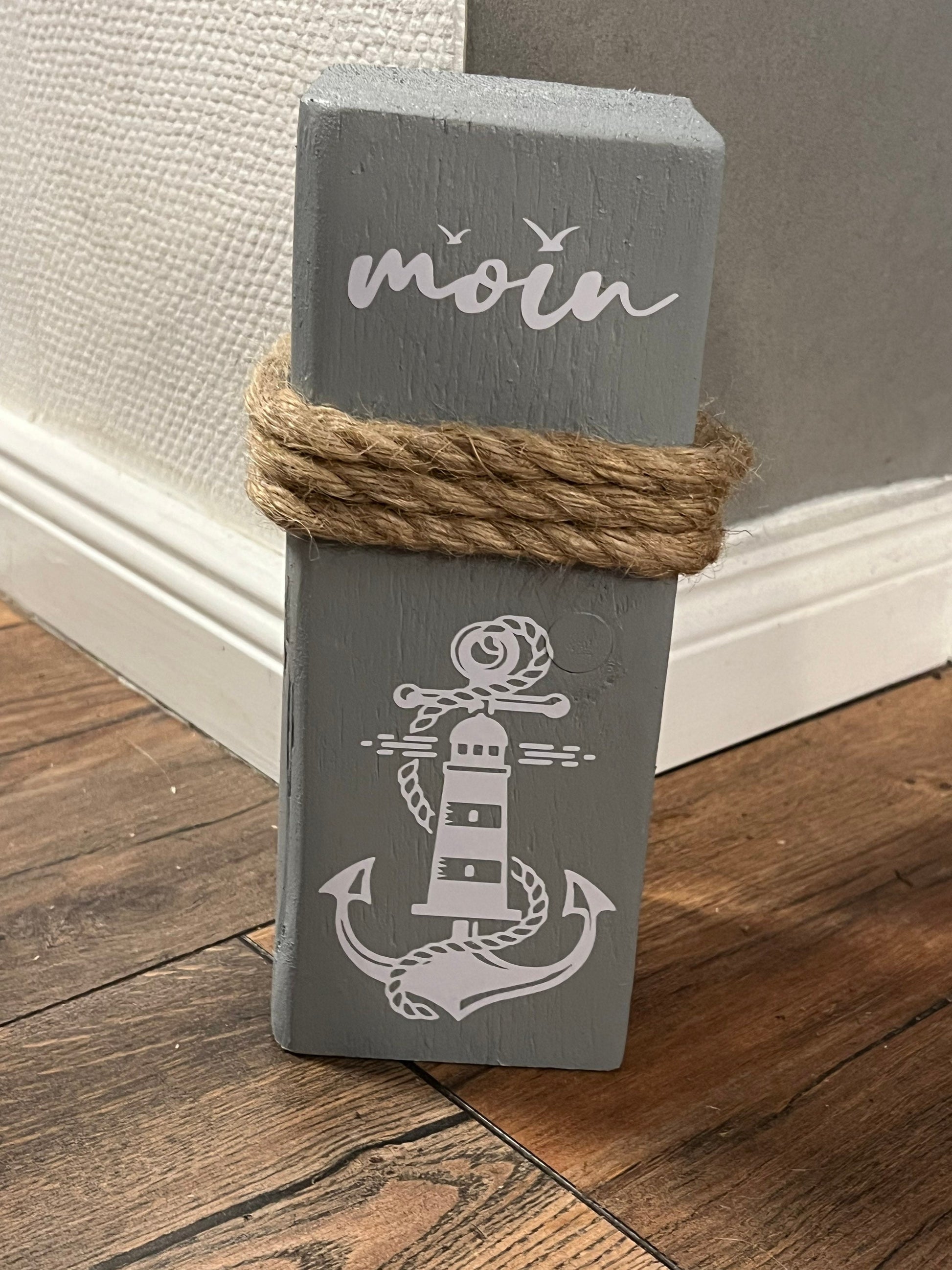 Manapal Heimathafen maritime Moin Deko Dekosäule Poller Holz Anker Stele Dalben Gartendeko maritim Tischdeko Manapal