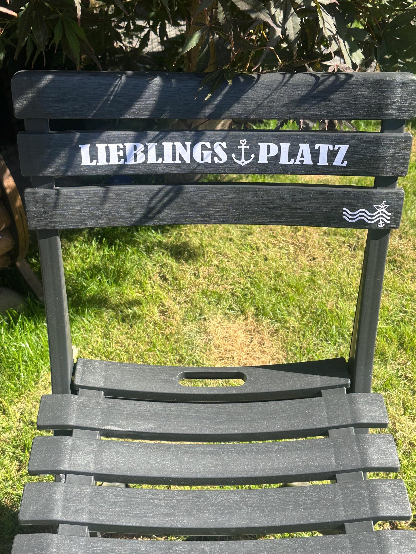 Personalized Nautical Folding Chair | Custom Entryway & Garden Decor | Handmade Coastal Wedding Gift | Unique Housewarming Idea