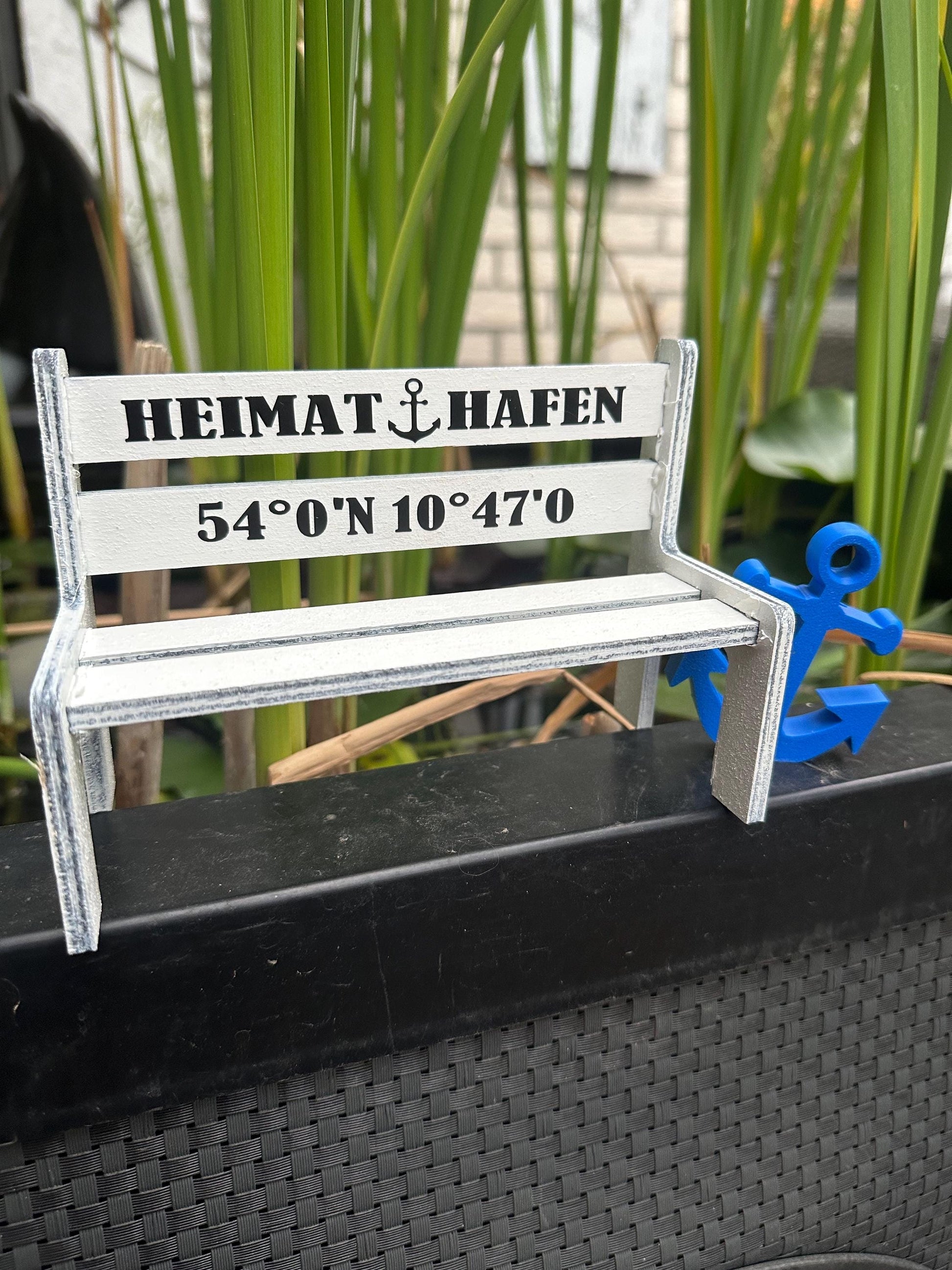 Personalized Miniature Garden Bench | Custom Wooden Gift | Wedding, Retirement or Housewarming Keepsake | Unique Handcrafted Decor