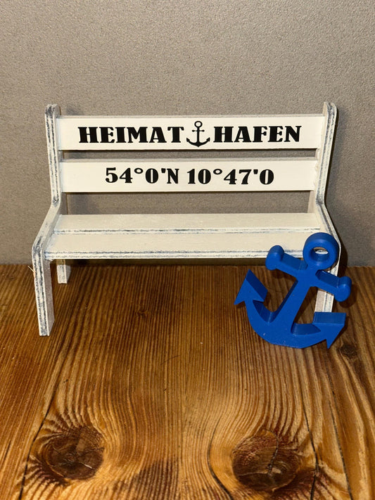 Personalized Miniature Garden Bench | Custom Wooden Gift | Wedding, Retirement or Housewarming Keepsake | Unique Handcrafted Decor